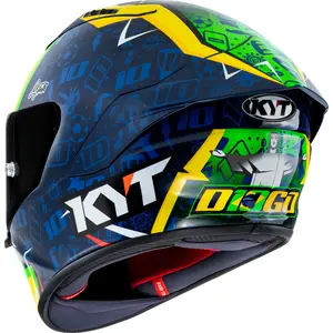 Imagem 8 de Capacete KYT NZ Race Diogo Moreira 2024 - Azul/Amarelo