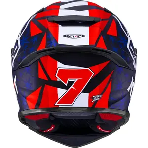 Imagem 8 de Capacete KYT R2R Augusto Fernández 2025 - Azul/Vermelho