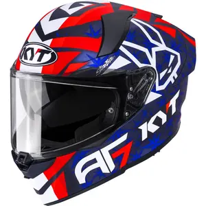 Imagem 2 de Capacete KYT R2R Augusto Fernández 2025 - Azul/Vermelho