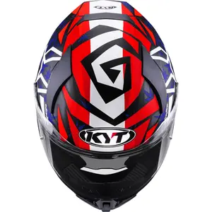 Imagem 5 de Capacete KYT R2R Augusto Fernández 2025 - Azul/Vermelho