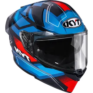 Imagem 4 de Capacete KYT R2R Parsec - Preto/Azul/Vermelho