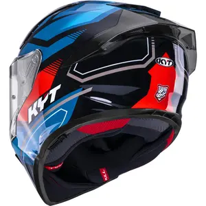 Imagem 7 de Capacete KYT R2R Parsec - Preto/Azul/Vermelho