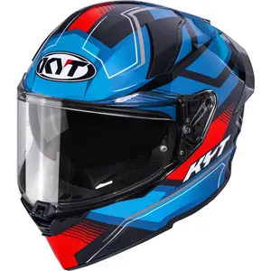Imagem 3 de Capacete KYT R2R Parsec - Preto/Azul/Vermelho