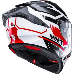 Imagem 6 de Capacete KYT R2R Parsec - Branco/Vermelho