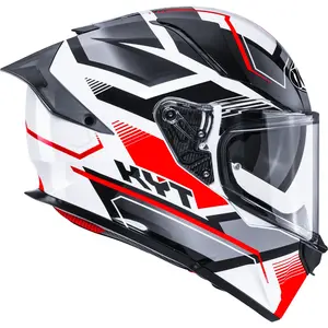 Imagem 2 de Capacete KYT R2R Parsec - Branco/Vermelho