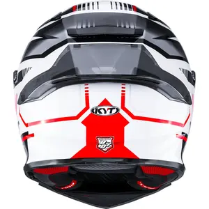 Imagem 8 de Capacete KYT R2R Parsec - Branco/Vermelho