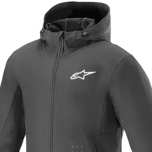 Imagem 3 de Jaqueta Alpinestars Radium Tech Hoodie - Preto/Branco