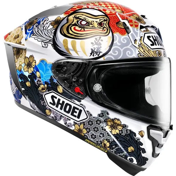 Capacete Shoei X-SPR Pro Marquez Motegi 5 TC-6 - Branco - Grid Motors
