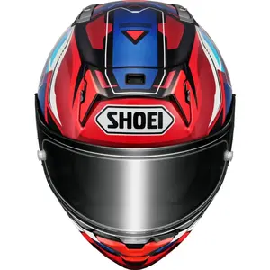 Imagem 5 de Capacete Shoei X-SPR Pro Valion TC-10 - Preto/Vermelho