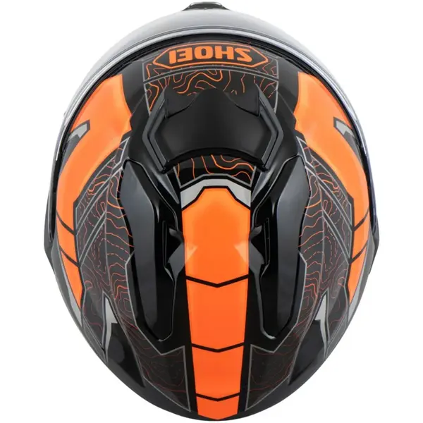 Capacete Shoei GT-Air 3 Hike TC-8 - Preto/Laranja - Grid Motors