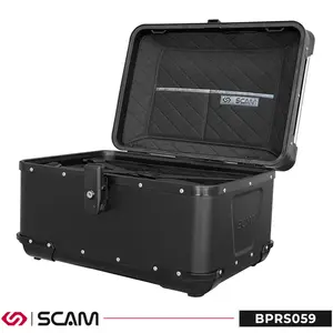 Imagem 2 de Baú Scam Ushuaia REV Preto Fosco 59 Litros - BAPRS059