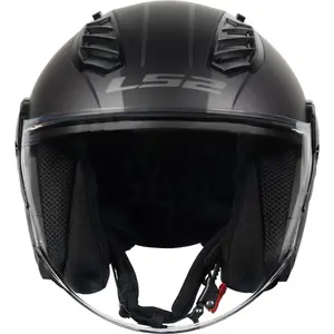 Imagem 6 de Capacete LS2 Airflow 2 Cover - Preto/Cinza Fosco (Aberto)