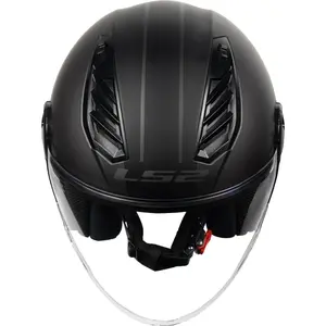 Imagem 5 de Capacete LS2 Airflow 2 Cover - Preto/Cinza Fosco (Aberto)
