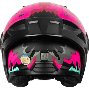Imagem 6 de Capacete LS2 Airflow 2 Weiler - Rosa Fosco (Aberto)