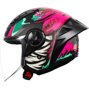 Capacete LS2 Airflow 2 Weiler - Rosa Fosco (Aberto)