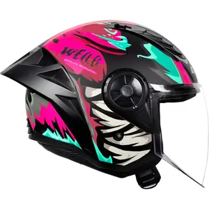 Imagem 2 de Capacete LS2 Airflow 2 Weiler - Rosa Fosco (Aberto)