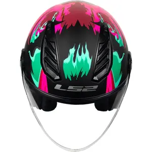 Imagem 7 de Capacete LS2 Airflow 2 Weiler - Rosa Fosco (Aberto)