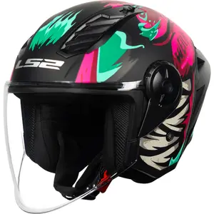 Imagem 3 de Capacete LS2 Airflow 2 Weiler - Rosa Fosco (Aberto)