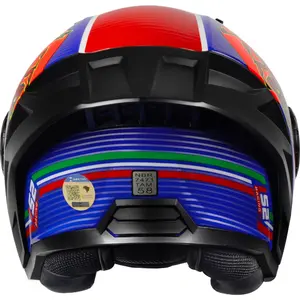 Imagem 10 de Capacete LS2 Airflow 2 Sting - Azul/Vermelho (Aberto)