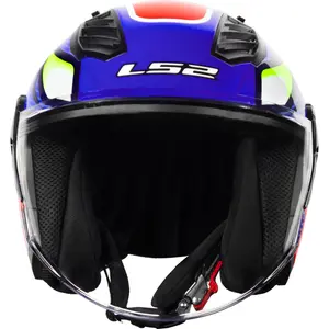Imagem 6 de Capacete LS2 Airflow 2 Sting - Azul/Vermelho (Aberto)