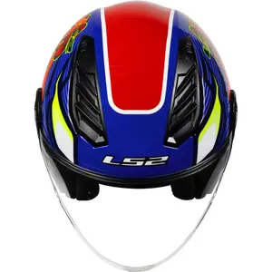 Imagem 5 de Capacete LS2 Airflow 2 Sting - Azul/Vermelho (Aberto)