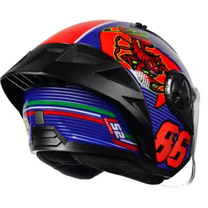 Imagem 9 de Capacete LS2 Airflow 2 Sting - Azul/Vermelho (Aberto)