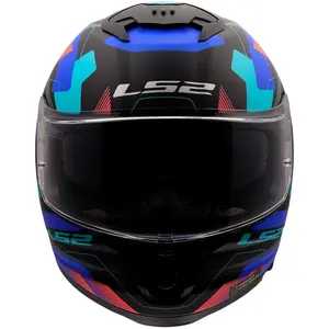 Imagem 5 de Capacete LS2 Stream 2 Mika - Preto/Azul Fosco
