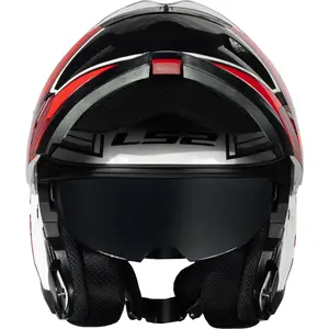 Imagem 8 de Capacete LS2 Strobe 2 FF908 Xdron - Branco/Vermelho (Articulado)