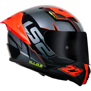 Imagem 2 de Capacete LS2 Vigo Limits - Preto/Cinza Titânio