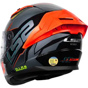 Imagem 7 de Capacete LS2 Vigo Limits - Preto/Cinza Titânio