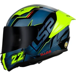 Imagem 1 de Capacete LS2 Vigo Limits - Preto/Azul