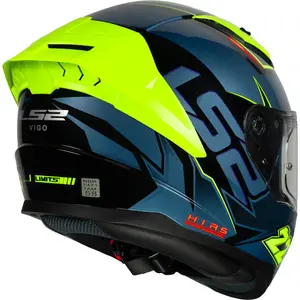 Imagem 6 de Capacete LS2 Vigo Limits - Preto/Azul