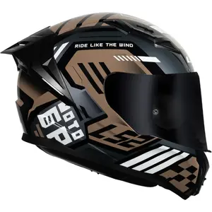 Imagem 2 de Capacete LS2 Vigo Keduo - Preto/Marrom/Amarelo