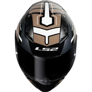 Imagem 8 de Capacete LS2 Vigo Keduo - Preto/Marrom/Amarelo