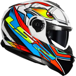Imagem 2 de Capacete LS2 Strobe 2 FF908 Xdron - Laranja Neon (Articulado)