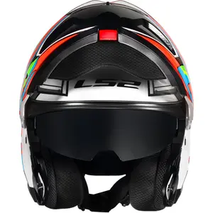 Imagem 5 de Capacete LS2 Strobe 2 FF908 Xdron - Laranja Neon (Articulado)