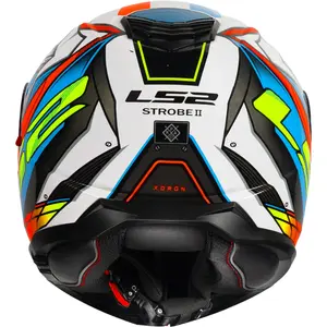 Imagem 6 de Capacete LS2 Strobe 2 FF908 Xdron - Laranja Neon (Articulado)