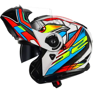 Imagem 3 de Capacete LS2 Strobe 2 FF908 Xdron - Laranja Neon (Articulado)
