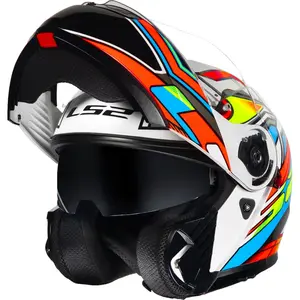 Imagem 9 de Capacete LS2 Strobe 2 FF908 Xdron - Laranja Neon (Articulado)