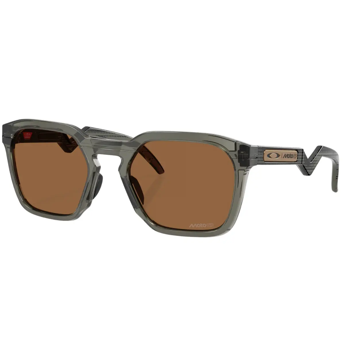 Óculos Oakley HSTN SQ MotoGP Cinza Fumê - com Lente Bronze (Prizm