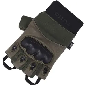 Imagem 1 de Luva Tutto Moto Combat - Preta/Verde Camuflada