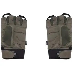 Imagem 4 de Luva Tutto Moto Combat - Preta/Verde Camuflada
