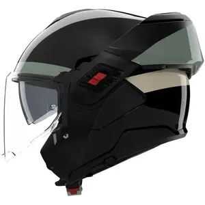Imagem 2 de Capacete Nolan N120-1 Blocco - Preto/Cinza/Verde Grigio (Articulado)