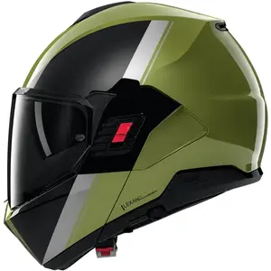 Capacete Nolan N120-1 Verniciatura Speciale - Verde/Cinza (Articulado)