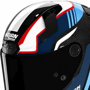 Imagem 3 de Capacete Nolan X-804 RS UC Piega - Azul/Vermelho