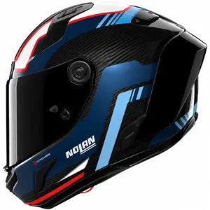 Imagem 2 de Capacete Nolan X-804 RS UC Piega - Azul/Vermelho