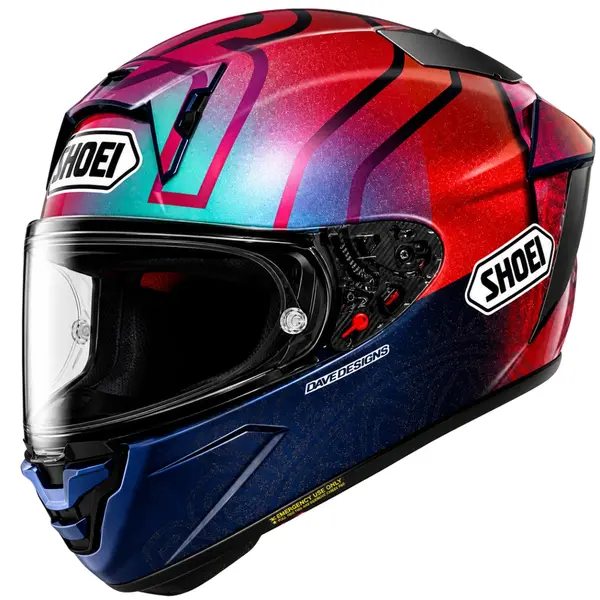 Imagem 1 de Capacete Shoei X-SPR Pro Marquez Holi TC-1 - Azul/Vermelho