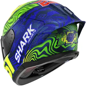 Imagem 3 de Capacete Shark Skwal Cup Eric Granado BGY - Azul/Verde/Amarelo Fosco