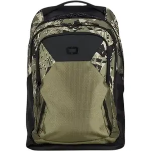 Imagem 3 de Mochila Ogio Axle Pro Backpack Woodcut Polka - Verde Militar/Preto