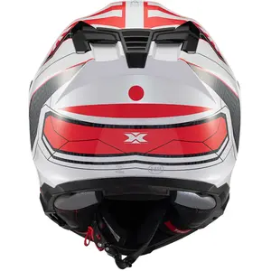 Imagem 7 de Capacete Texx Kaiman Flag Japão - Branco/Vermelho